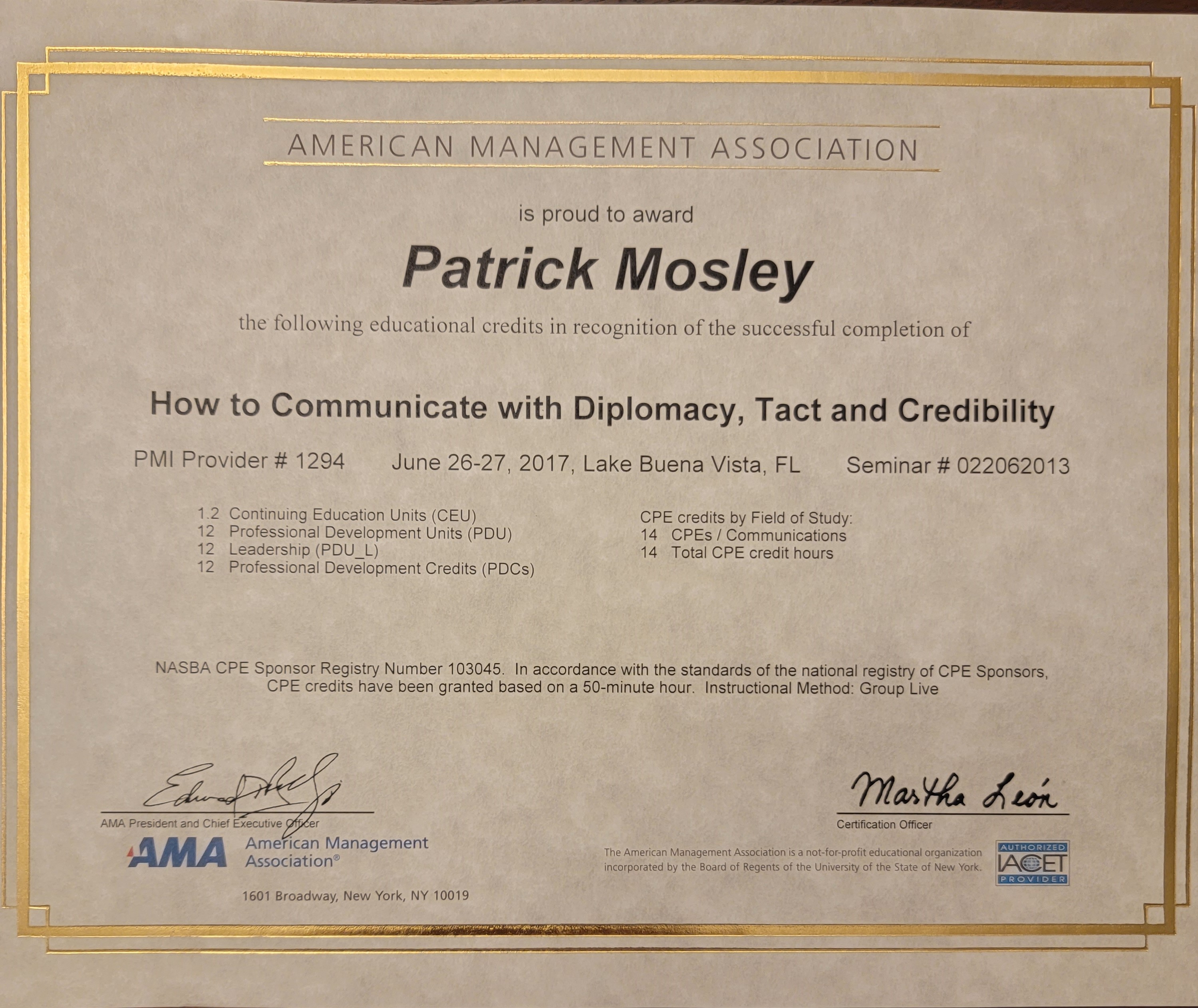 AMA Communication